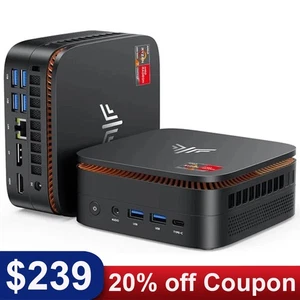 KAMRUI E3B 4K MINI PC AMD Ryzen 7 5825U 16GB DDR4 512GB SSD Win11 Pro WIFI6 BT - Picture 1 of 10