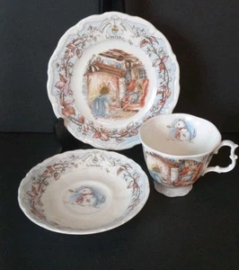 Royal Daulton Brambly Hedge Cup Saucer Plate Trio READ - Picture 1 of 12