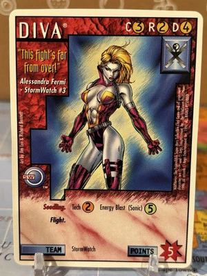 Wildstorms CCG Diva Card Unlimited White Border Stormwatch Image DC Comics - Image 1 of 2