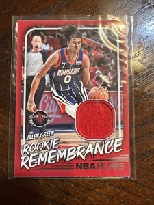 2022-23 Hoops Rookie Remembrance Jalen Green Jersey Relic. # RR-JGH - Bild 1 von 2