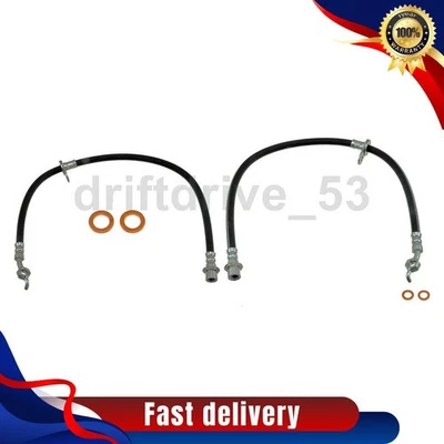 2x Front Brake Hose Line Fits Toyota Hilux 2.7L Toyota Tacoma 2.7L 3.4L - Image 1 of 4