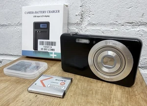 Sony DSC-W710 Digital Camera Cybershot 16.1MP + 32GB SD + Charger - Black Tested - Picture 1 of 14