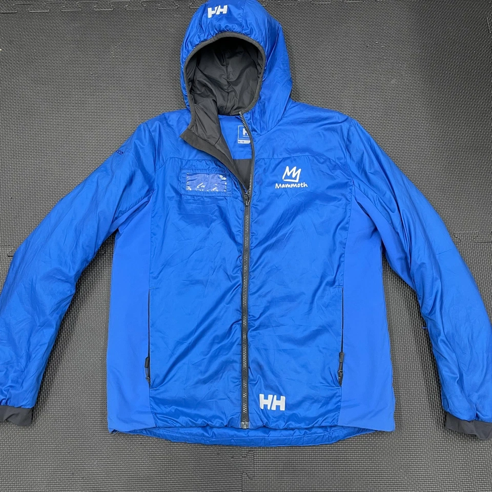 Куртка мужская Helly Hansen средний размер синяя мамонт RECCO с капюшоном утепленная лыжная куртка - Изображение 1 из 4