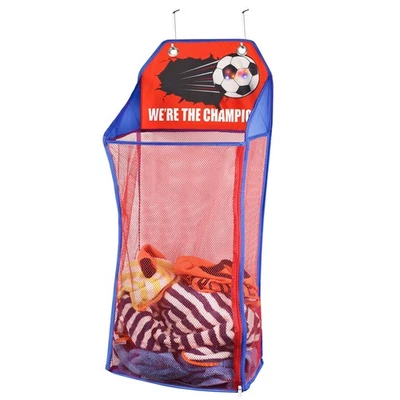 Over The Door LED Basketball Hoop Laundry Hamper Collapsible Mesh Basket - Image 1 of 4