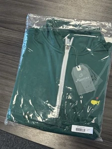 2025 Masters Tech Medium M Evergreen 1/4 Zip Golf Pullover Brand New - Picture 1 of 7