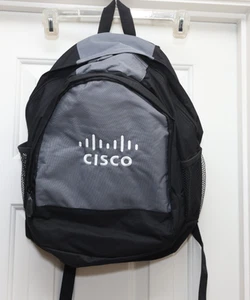 Cisco Promotional Gray Backpack Light Weight Material Embroidered Logo Leeds - Picture 1 of 8