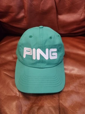 Chapéu Ping Golf ajustável Strapback, verde, material esportivo atlético - Imagem 1 de 4