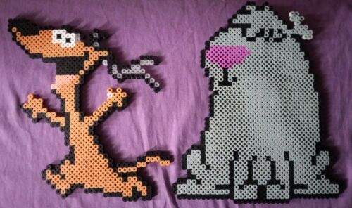 The Little Dog and The Big Dog Perler Bead Pixel Art