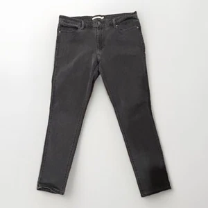 Levi's 711 Skinny Women's Jeans Size Measured 34 X 28 Gray Grey - Picture 1 of 13
