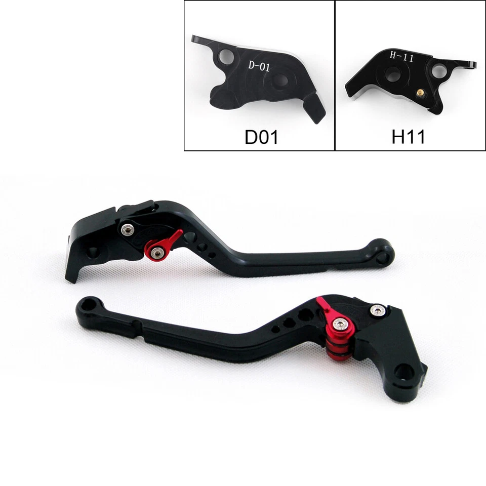 Long Brake Clutch Levers For Ducati Hypermotard 1100/SP 2007-2012 Black #3 CA Foto 1 de 1
