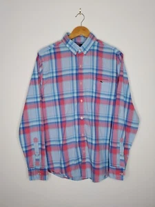 Camisa Tucker Vineyard Vines Para Hombre Calce Ajustado Mediano Mangas Largas Azul Rosa - Imagen 1 de 5