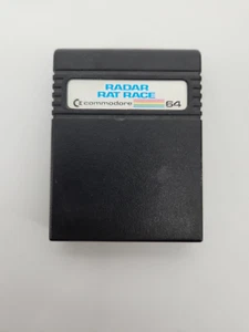 Radar Rat Race Commodore 64 C64 Cartridge Vintage 1980s Made in Hong Kong - Picture 1 of 7
