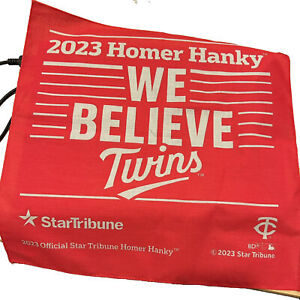 🔥2023 MINNESOTA TWINS Homer Hanky We Believe MN Twins MLB *new* 🚩