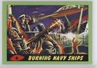 2012 Topps Heritage Mars Attacks! Green Burning Navy Ships #6 5d7