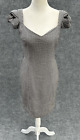 Carolina Herrera New York Houndstooth Sheath Dress Virgin Wool Silk Lined Size 4