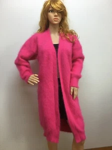 New natural Plush mink cashmere sweater lady long coat cardigan sweater S19412 - Picture 1 of 11