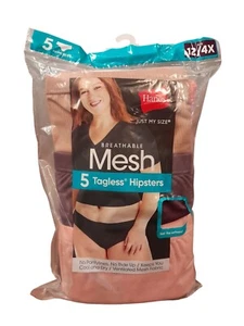 HANES Just My Size Mesh HIPSTERS Underwear Panties Size 12/4x - Picture 1 of 2