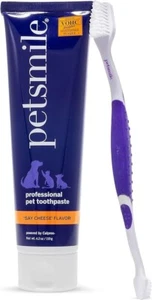 4.2 Oz,Say Cheese-Petsmile Professional Pet Tooth Brushing Kit,  Cat & Dog Tooth - Picture 1 of 6