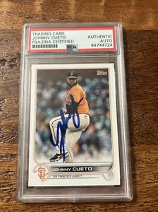 Johnny Cueto IP Signed Topps Card PSA DNA Coa Slab Giants Autographed - Picture 1 of 2