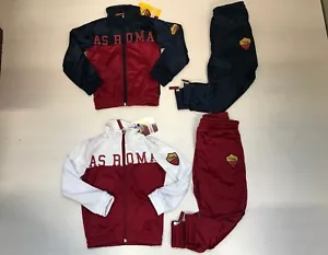 3638 ROMA TUTA SUIT BAMBINO BAMBINA POLYCOTTON ACETATA ZIP TOTTI JUNIOR AMISTAD - Imagen 1 de 3