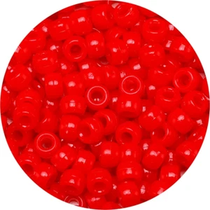 Beads and Bead Assortments (1000 Pony Beads-Red Solid)… - Picture 1 of 12