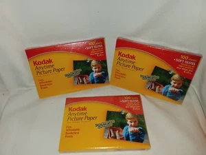 Lot of 3 Kodak Anytime Picture Photo Paper Soft Gloss 4x6 200 Sheets  3 Packs - Picture 1 of 3