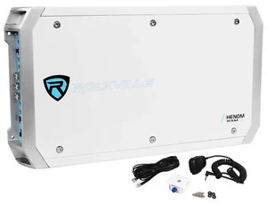 Rockville RXM-S6 Marine/Boat 2600 Watt 6 Channel Amplifier + PA Microphone - Picture 1 of 6