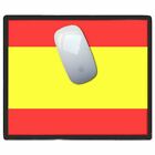Flaga Hiszpanii - Cienka obrazkowa plastikowa podkładka pod mysz Mata BadgeBeast