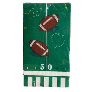 Packed Party Football The Big Game 20 Triple-Ply Paper Hostess Guest Napkins - Picture 1 of 1