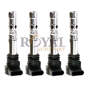 Pack of 4 Ignition Coils for Volkswagen Beetle Golf Jetta Passat AUDI  A4 UF411 - Picture 1 of 6