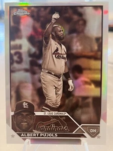 2023 TOPPS CHROME ALBERT PUJOLS #143 SEPIA REFRACTOR CARDINALS SP - Picture 1 of 3