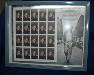 James Dean-Legends of Hollywood Stamp Sheet w/ US 32 Cents in Frame- Circa 1996 - Picture 1 of 3