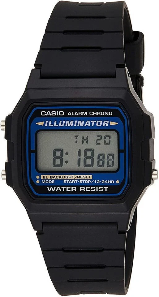 Casio Digital Herren-Uhr - Schwarz (F-105W-1AWYEF)