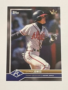 2022 Topps x Crown Collection Baseball #11 - Chipper Jones - Atlanta Braves - Picture 1 of 2