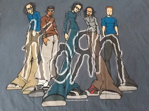 VTG. 2000 KORN Chris Laffin David,Bryan, Reggie James, Jonathan Rare T-shirt XL - Picture 1 of 6
