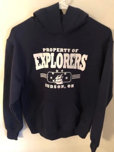 Hudson Ohio Explorers Hoodie School Sweatshirt Youth XL Exc Cond Only Worn Once - Picture 1 of 4