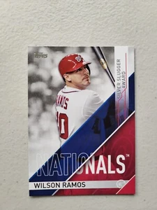 2017 Topps Wilson Ramos SS-2 Washington Nationals Silver Slugger Awards NM - Picture 1 of 2