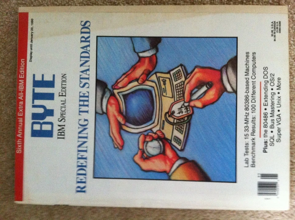Byte Magazine Redefining the Standards  IBM Special Edition January 1990 - Image 1 of 1