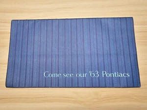 "COME SEE OUR '63 PONTIACS" DEALERSHIP SALES BROCHURE CATALOG - Picture 1 of 4