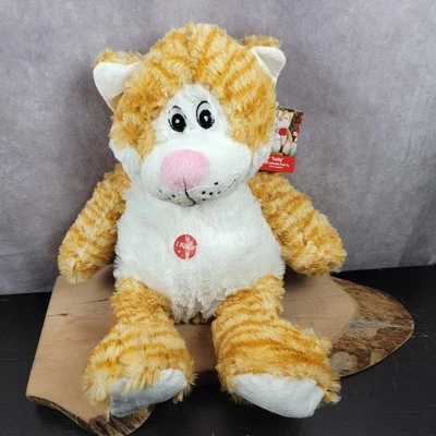 Petsmart Luv A Pet Cat Plush Lucky Orange Ginger Dog Toy with Squeaker 16” 2012