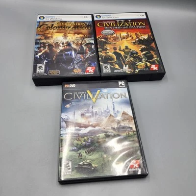 Sid Meier's Civilization PC Game Lot of 3 Games! Complete / Tested - Image 1 of 4