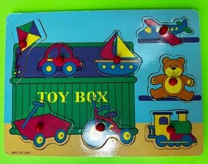 SWEET WOODEN PUZZLE 7 PC WITH KNOBS FOR YOUR LITTLE ONE - Picture 1 of 6