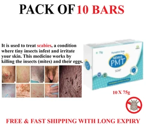 NEW PMT SOAP 10 BARS Permethrine Soap For All Skin Skin Type FREE-FAST SHIPPING - Picture 1 of 7