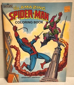 Vintage (1983) Amazing Spider-Man Coloring Book UNUSED Marvel Green Goblin - Picture 1 of 3