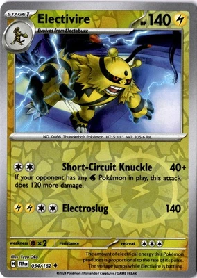 Electivire Uncommon SV05: Temporal Forces 054/162 NM - Image 1 of 2