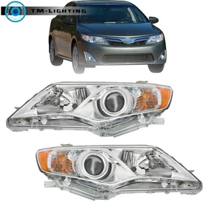 Par de faros halógenos para Toyota Camry 2012-2013-2014 carcasa cromada - Imagen 1 de 10