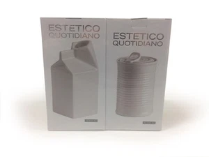 KIT SELETTI LATTIERA + ZUCCHERIERA IN PORCELLANA LINEA ESTETICO QUOTIDIANO BOMB - Imagen 1 de 1