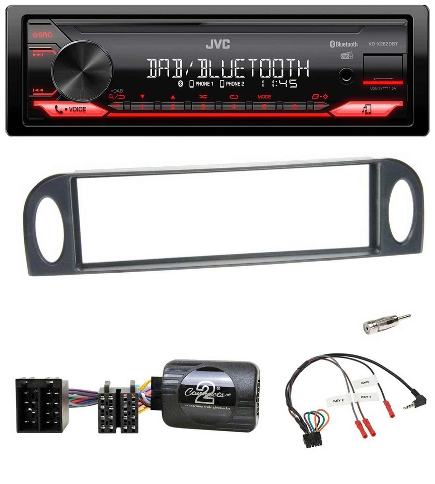 JVC Bluetooth USB DAB Lenkrad Autoradio für Citroen C5 2001-2005 - Bild 1 von 4