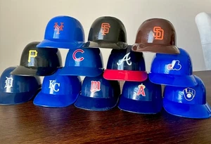 Lot of 12 Collectable Mini MLB Major League Baseball Helmets VINTAGE - Picture 1 of 3