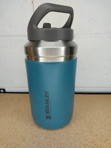 Stanley 64 Unzen Edelstahl Go Flip Strohhalm Krug - Blau Grün Iceflow - Bild 1 von 8